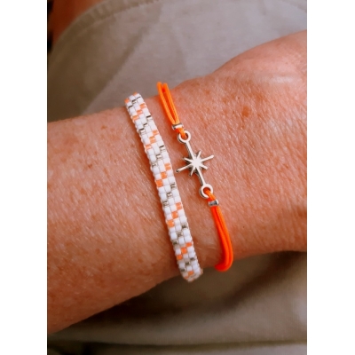 miyuki setje fluor oranje/wit miyuki setje fluor oranje/wit